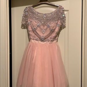 Sherri Hill light pink cocktail dress